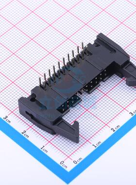 IDC连接器(牛角/简牛) NJ-2.54-2*10PW 弯插,P=2.54mm HCTL(华灿