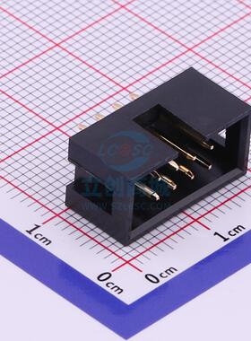 IDC连接器(牛角/简牛) 3110-08SG0BK00A1 直插,P=2.54mm Wcon(维