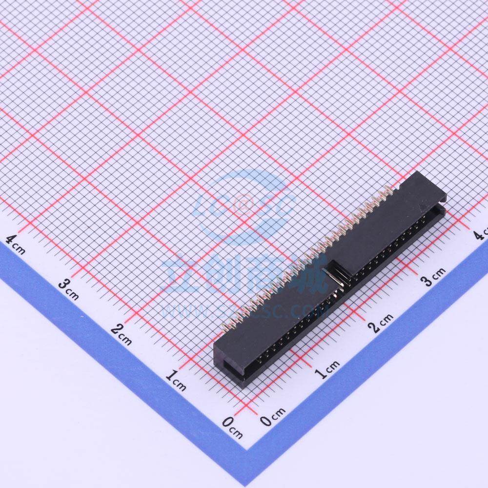 IDC连接器(牛角/简牛) X1270WV-2x25B-6TV01 直插,P=1.27mm XKB C