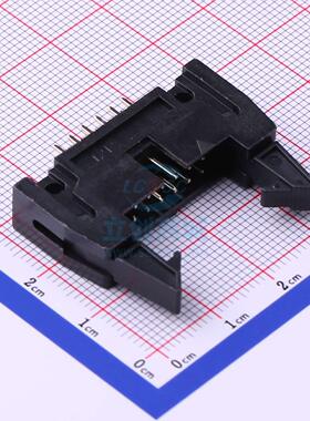 IDC连接器(牛角/简牛) 2.54-2*6P牛角 直插,P=2.54mm BOOMELE(博