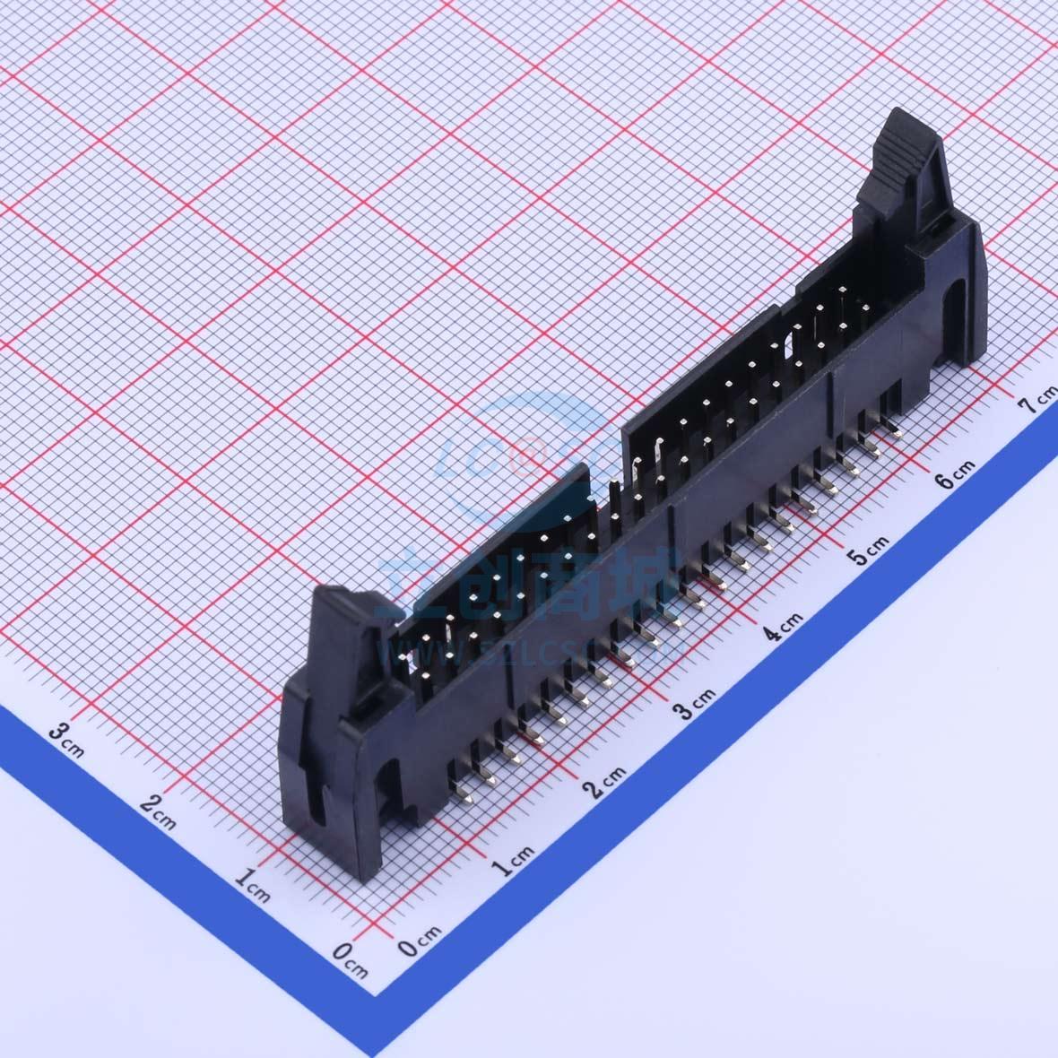 IDC连接器(牛角/简牛) X9555WVS-2x20A-6TV01 SMD,P=2.54mm XKB C