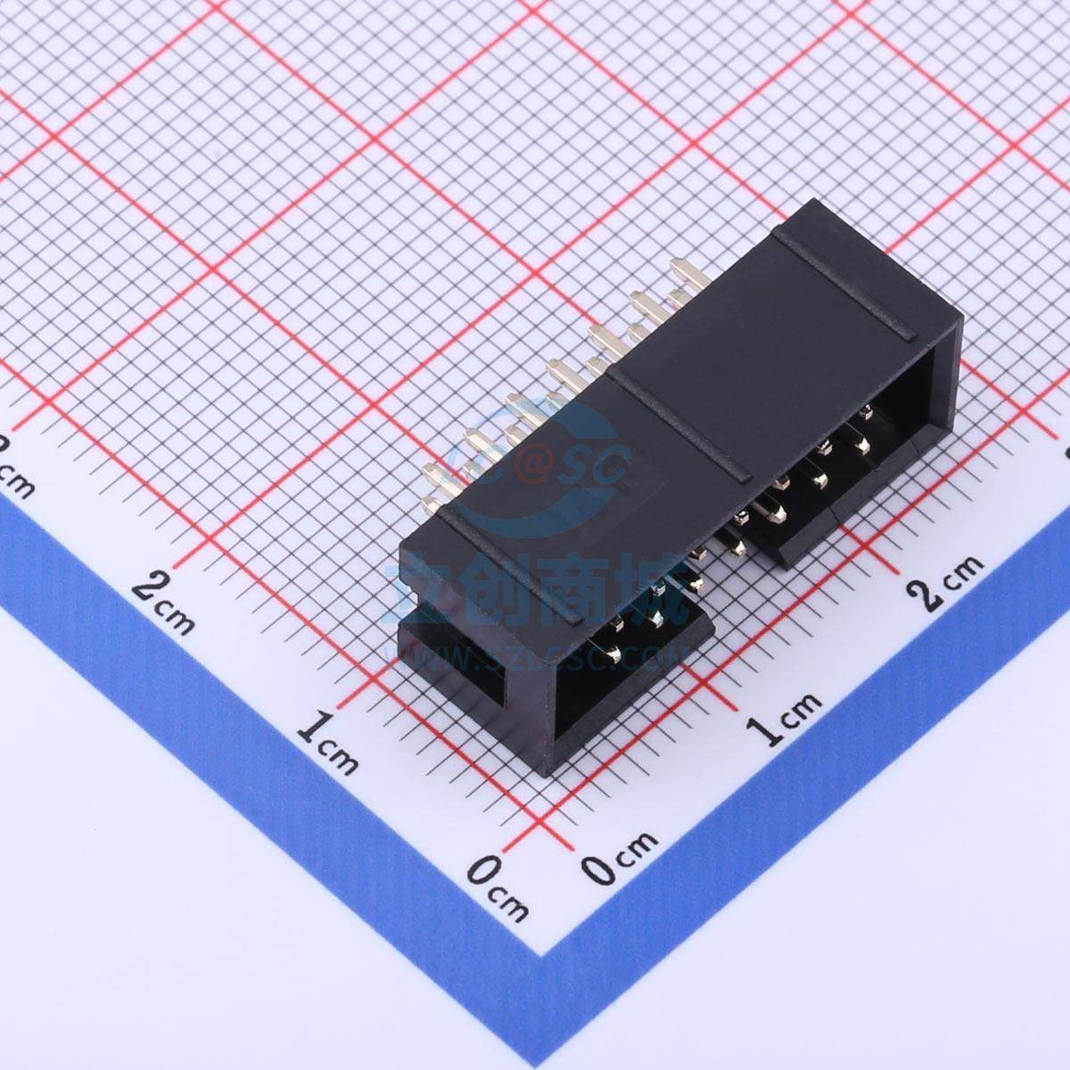 IDC连接器(牛角/简牛) X9555WV-2x07-6TV01 直插,P=2.54mm XKB Co