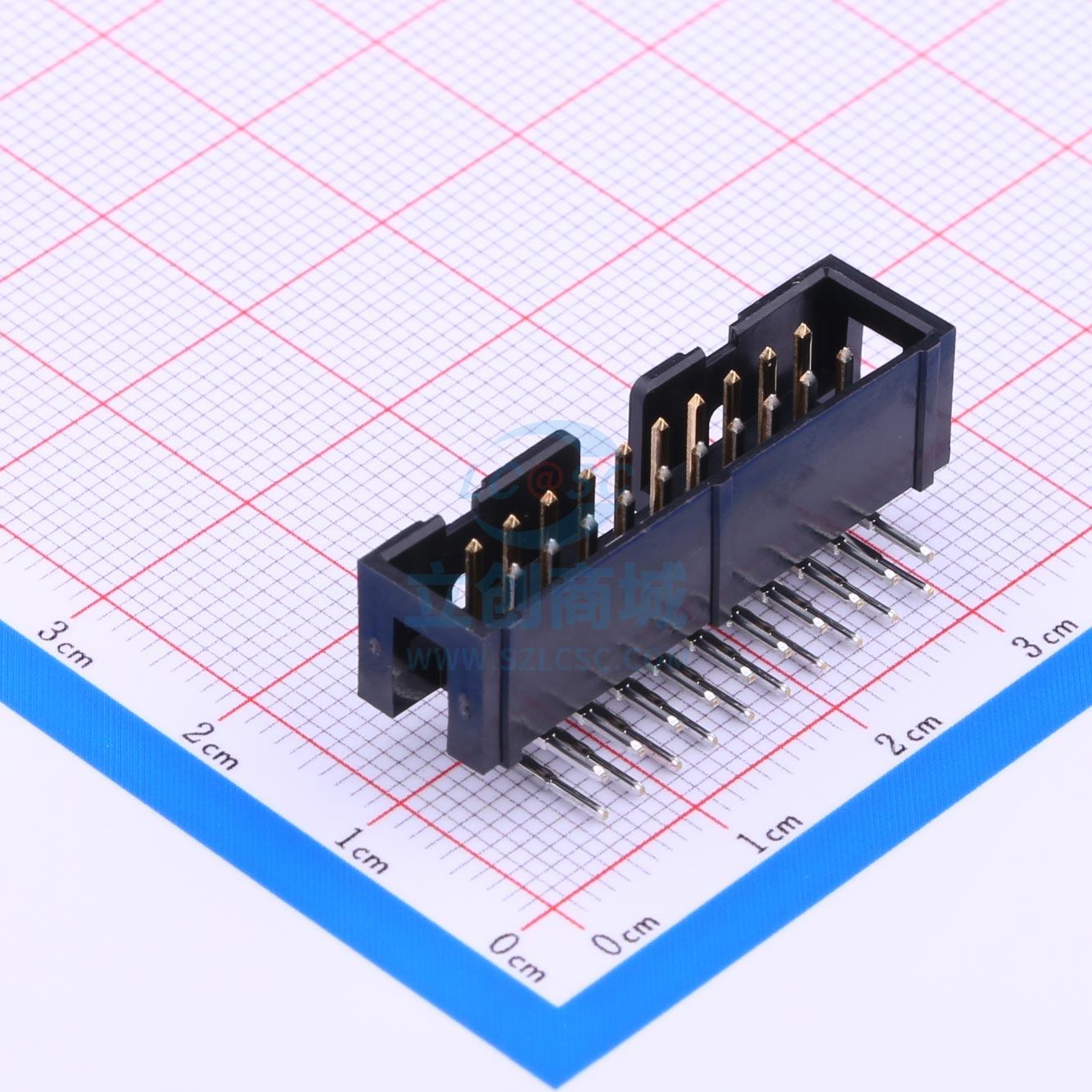 IDC连接器(牛角/简牛) XG4C-2034 弯插,P=2.54mm OMRON(欧姆龙)