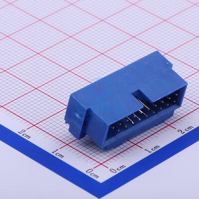 IDC连接器(牛角/简牛) A37-1BL01-111-B 弯插,P=2mm XKB Connecti