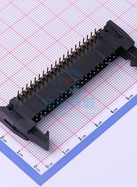 IDC连接器(牛角/简牛) X9555WR-2x20A-PTV01 弯插,P=2.54mm XKB C