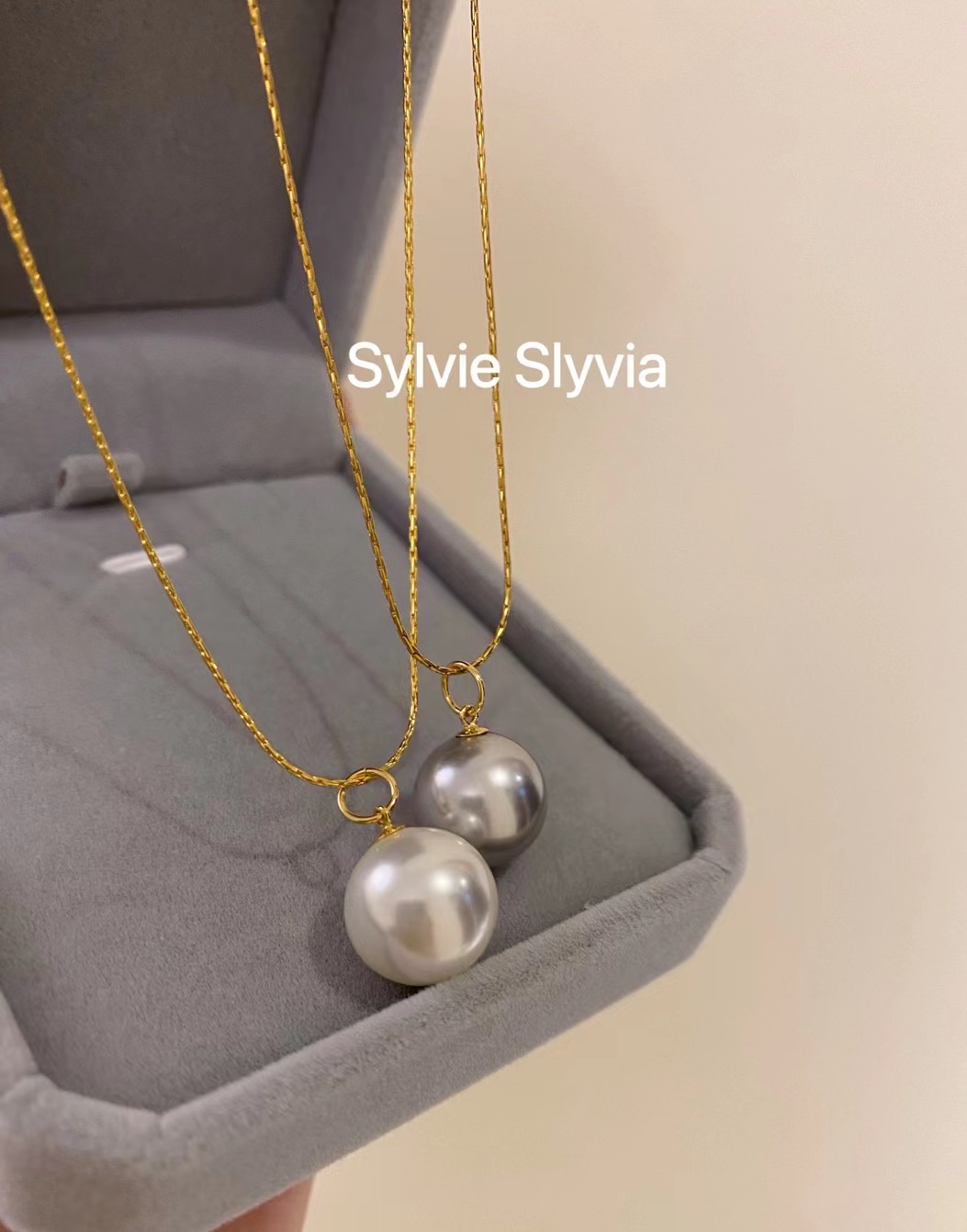 夏季简约不掉色单颗珍珠吊坠项链