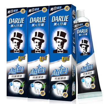 黑人（DARLIE） 黑人牙膏 超白竹炭深洁牙膏190g