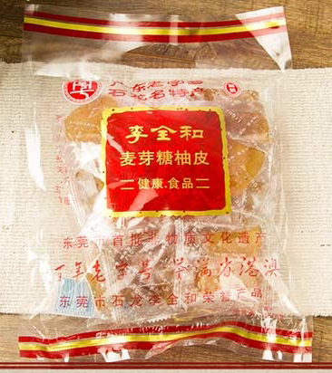 东莞石龙特产李全和麦芽糖柚皮柚子皮400g 送礼佳品 休闲零食