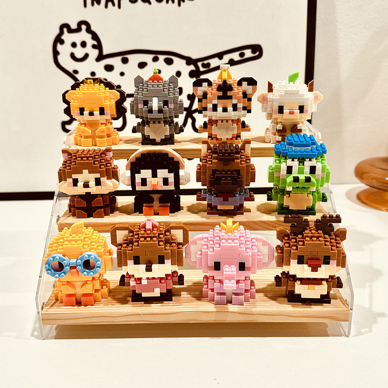 BrosBlock积木卡通动物拼装玩具