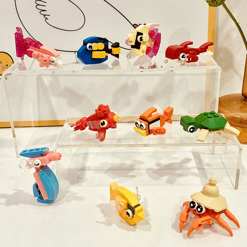 BrosBlock积木海底动物拼装玩具