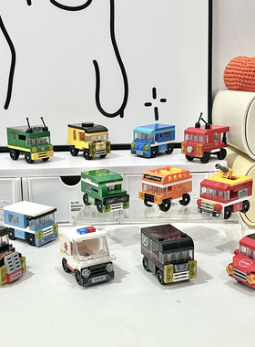 Bros Block国产积木迷你小汽车小颗粒拼装男女孩益智玩具儿童礼物