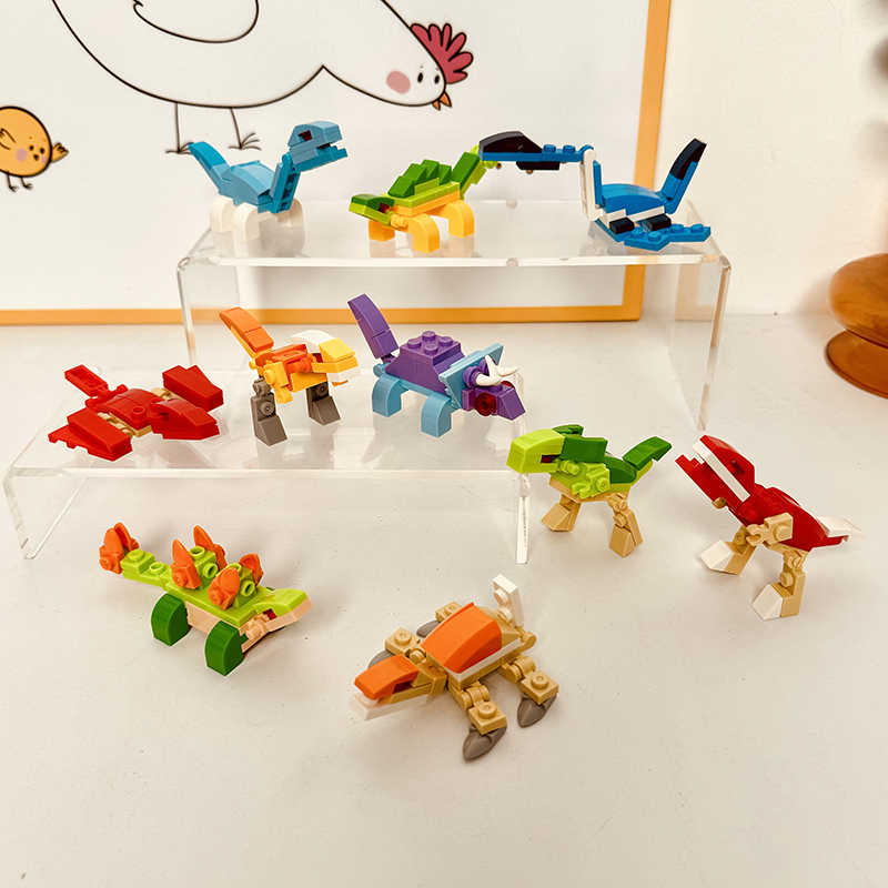 BrosBlock积木恐龙时代拼装玩具