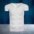 Seamless White Short-Sleeve Abdominal Muscle Shirt (10Th Generation Muscle, Detachable)