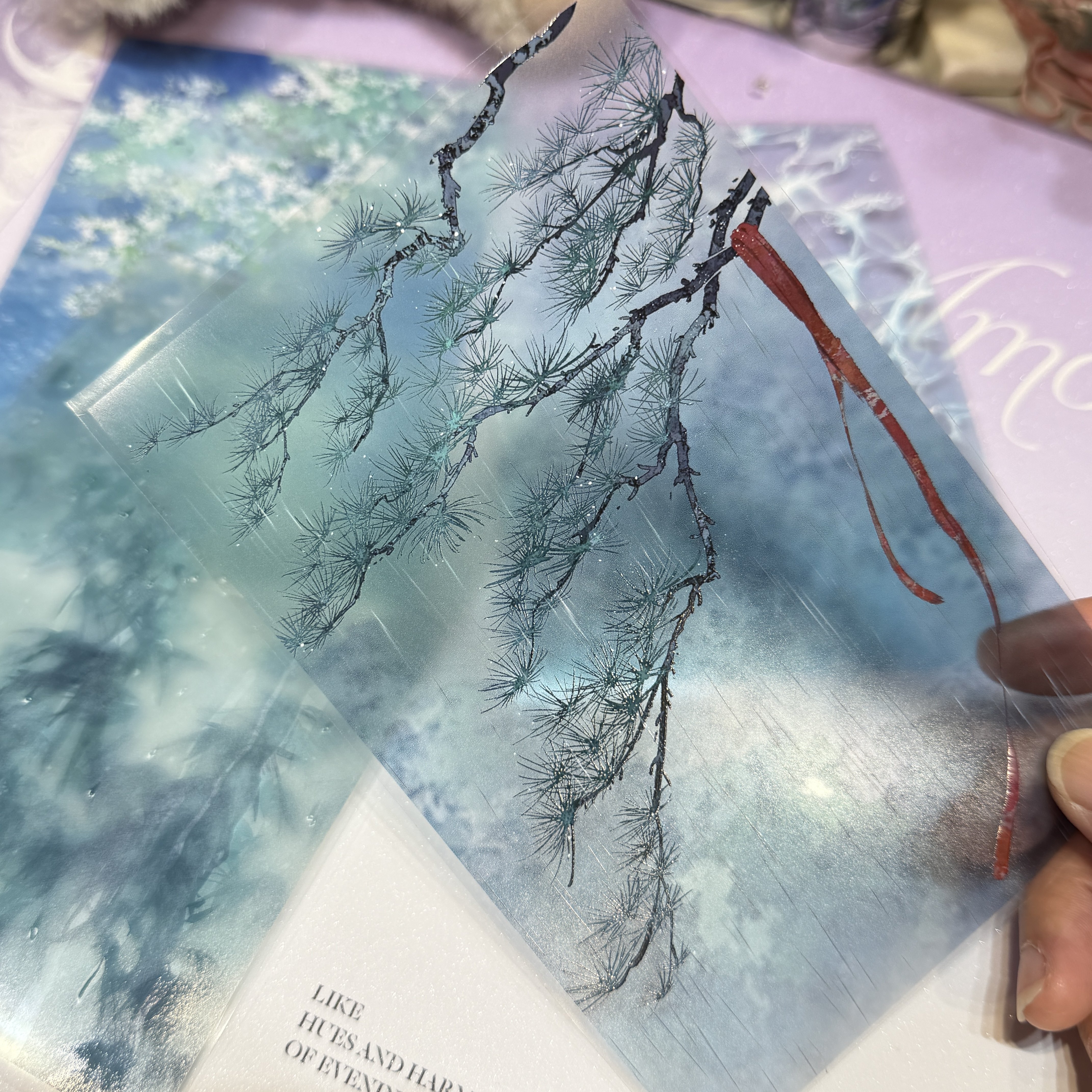 猫匠的野蔷薇分装手账胶带几渡观风大背景绿野系列流麻咕卡星光膜