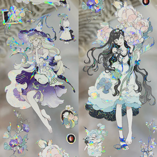 喵啪叽分装胶带克洛莉丝拾梦剧场手账胶带人物小姐姐大背景剧院