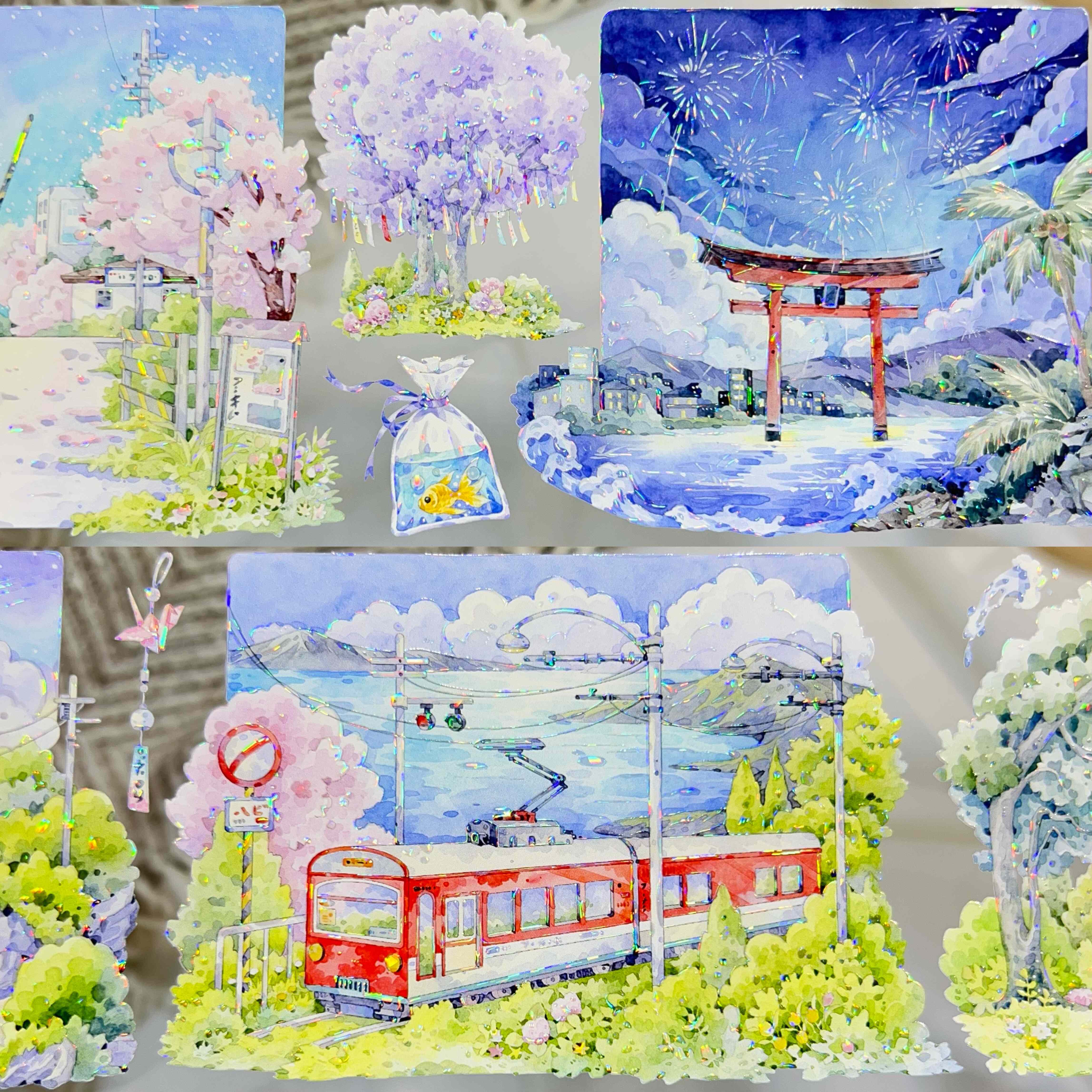 StudioVI分装胶带镰仓海岸小森林绘本沉沦之谜浮梦夏日长乐之倾诉