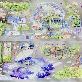 Shine分装 手账胶带海森神祈深林秘语海街拾梦夏日风物诗拾光碎片