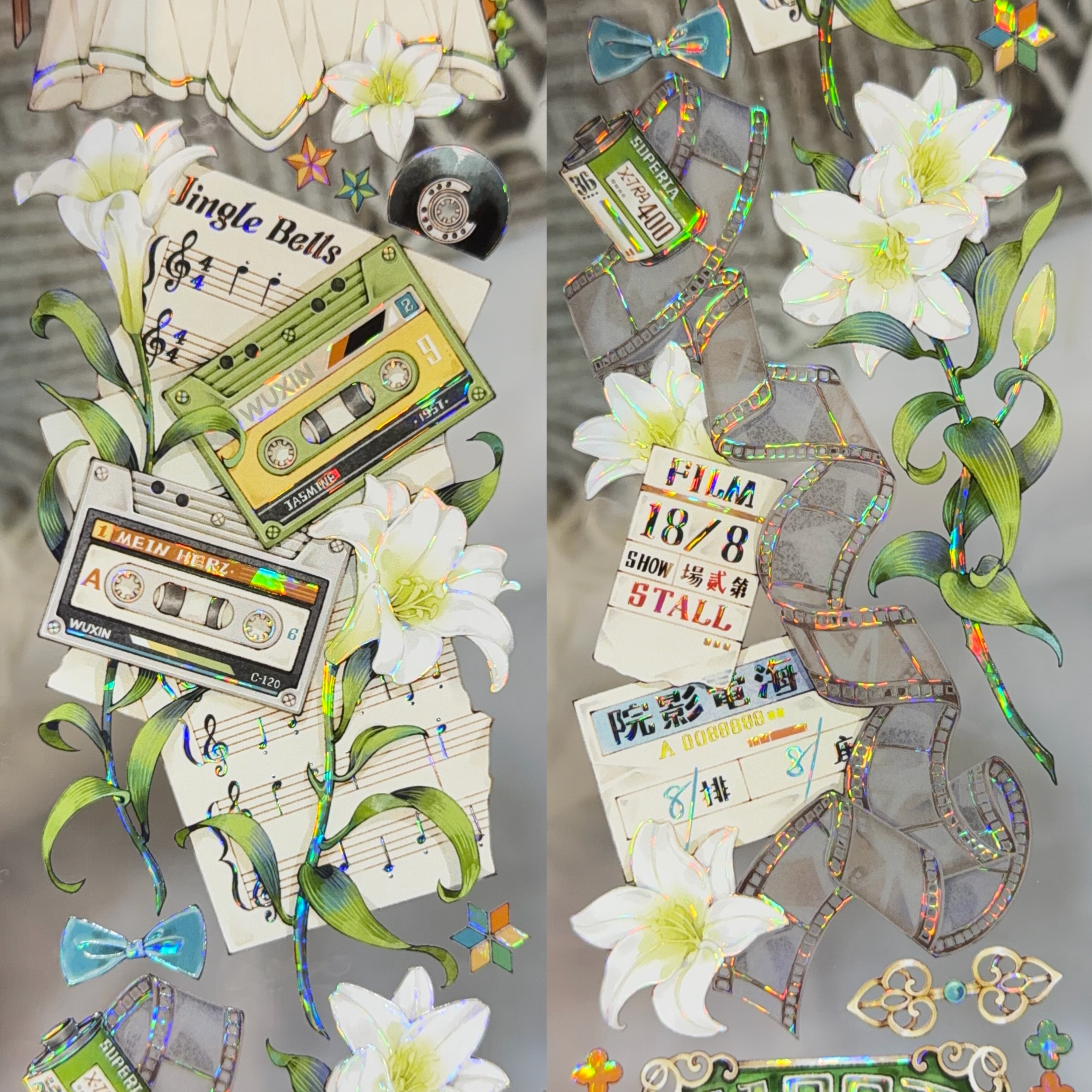 吾心分装手账胶带花魁娘子琵琶语笼中雀南洋旧梦流麻咕卡古风人物