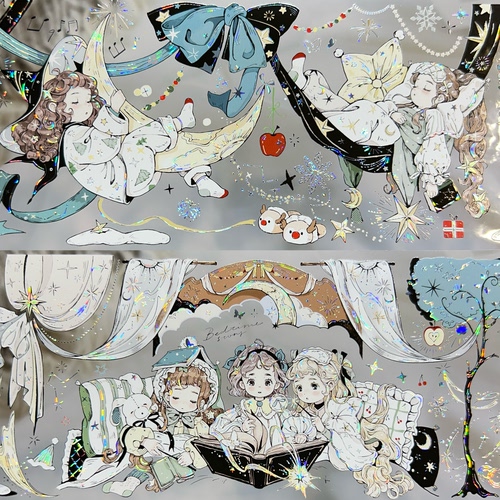 野柚分装手账胶带灵药选修课冬梦故事集小魔女系列流麻咕卡