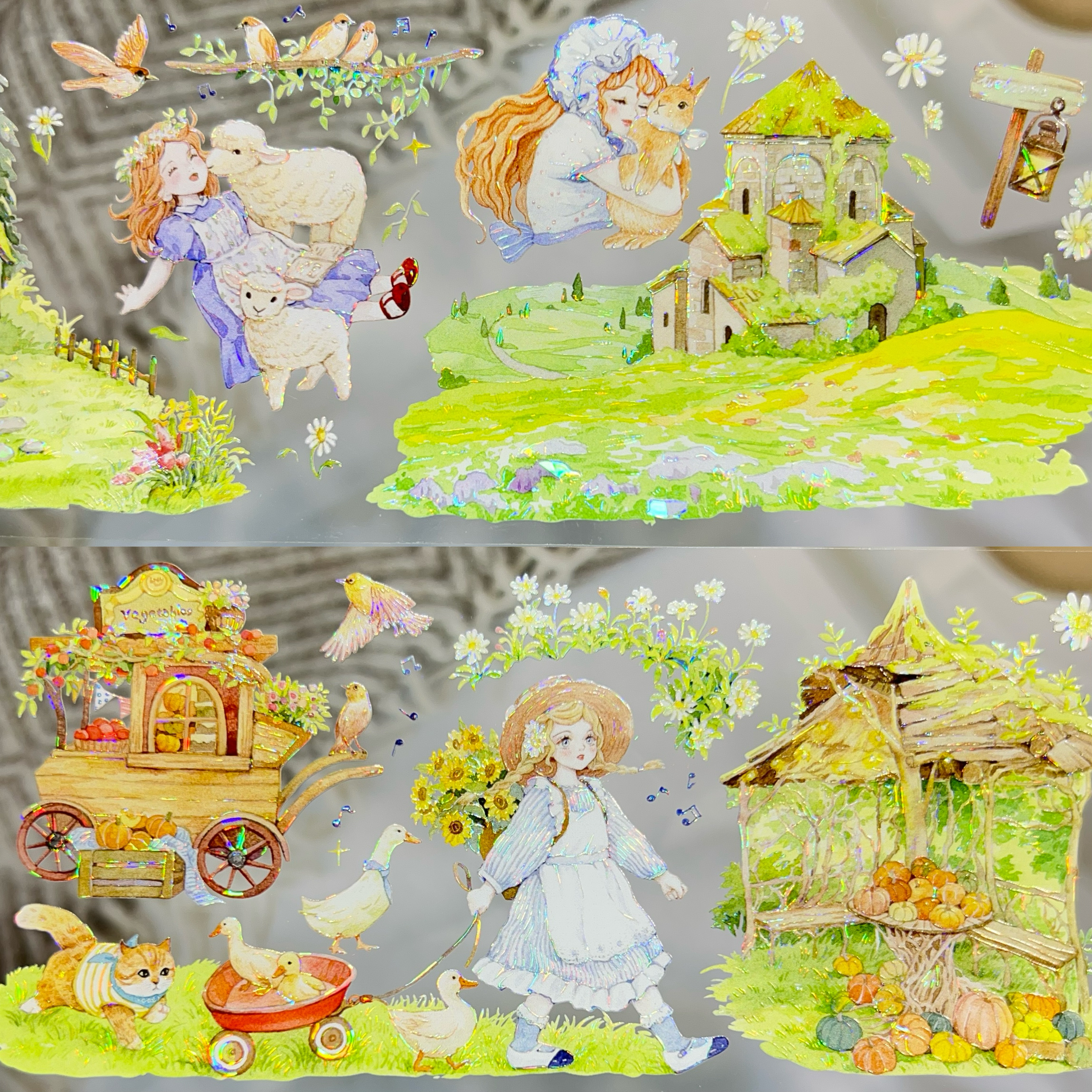 野葵分装手账胶带春神花园童话森活雪翠谷绿野仙踪掠影浣林溪绿景