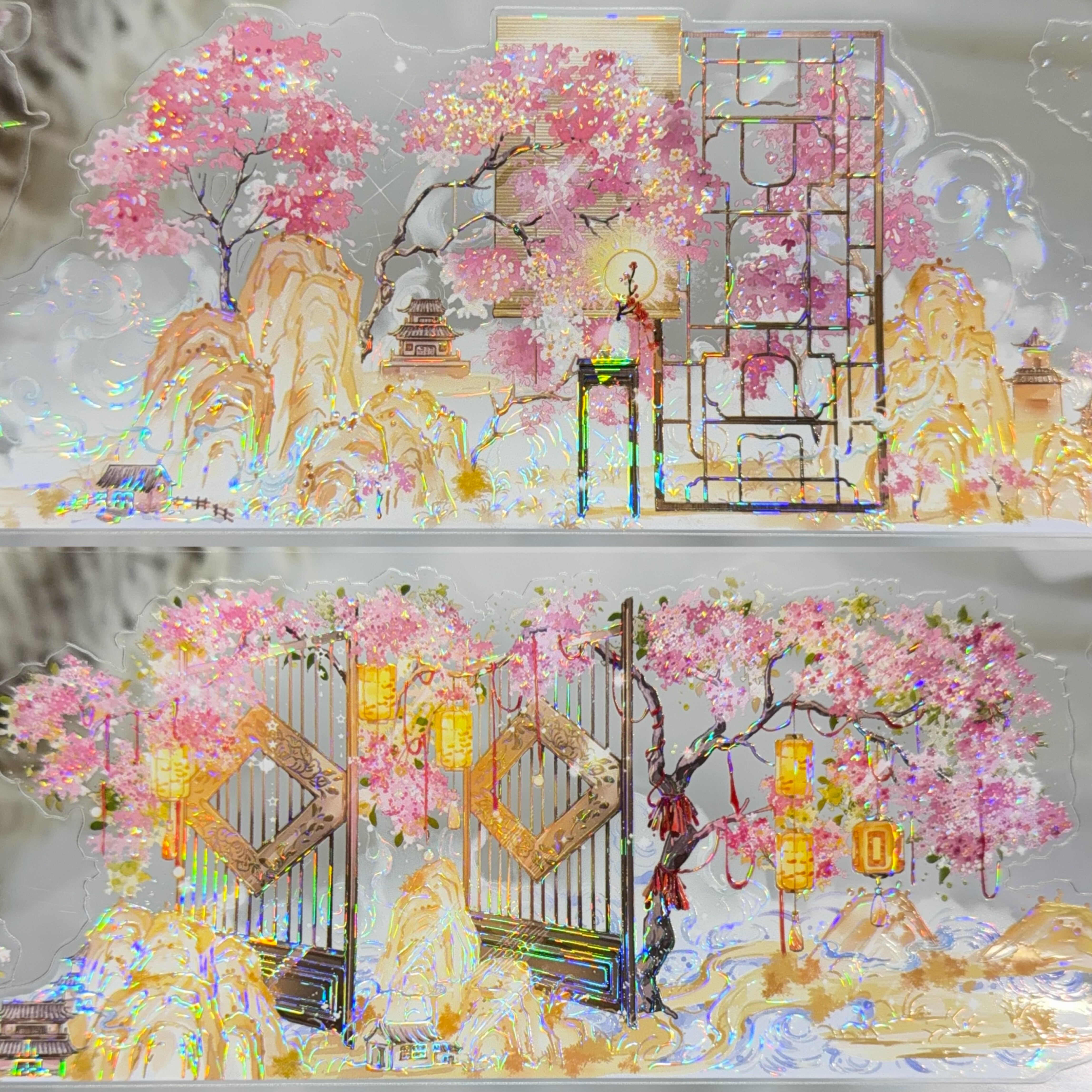 巫女分装模切手账胶带山水一色樱染霞霭窗含幽梦古风山水流麻咕卡,文具电教/文化用品/商务用品,和纸胶带,淘宝优惠券,粉丝福利购,淘宝优惠卷