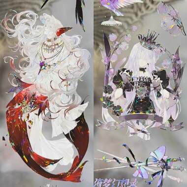 昨日逢春分装手账胶带绮梦幻想录昨日幻梦歌瑟拉菲的星辉绿色的诗