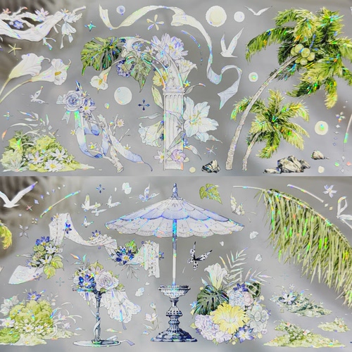 刺猬家分装胶带白金钟楼克莱因蓝大背景流麻咕卡云集市款