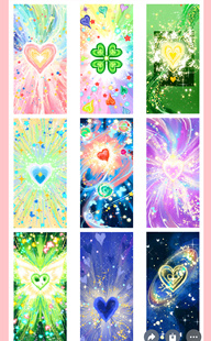 BTY分装手账胶带爱心迸发万华镜虚空大背景闪砂系列流麻咕卡素材