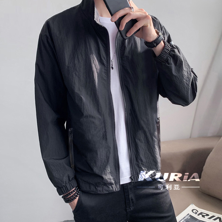 无帽夏天大码胖子防晒衣透气薄款