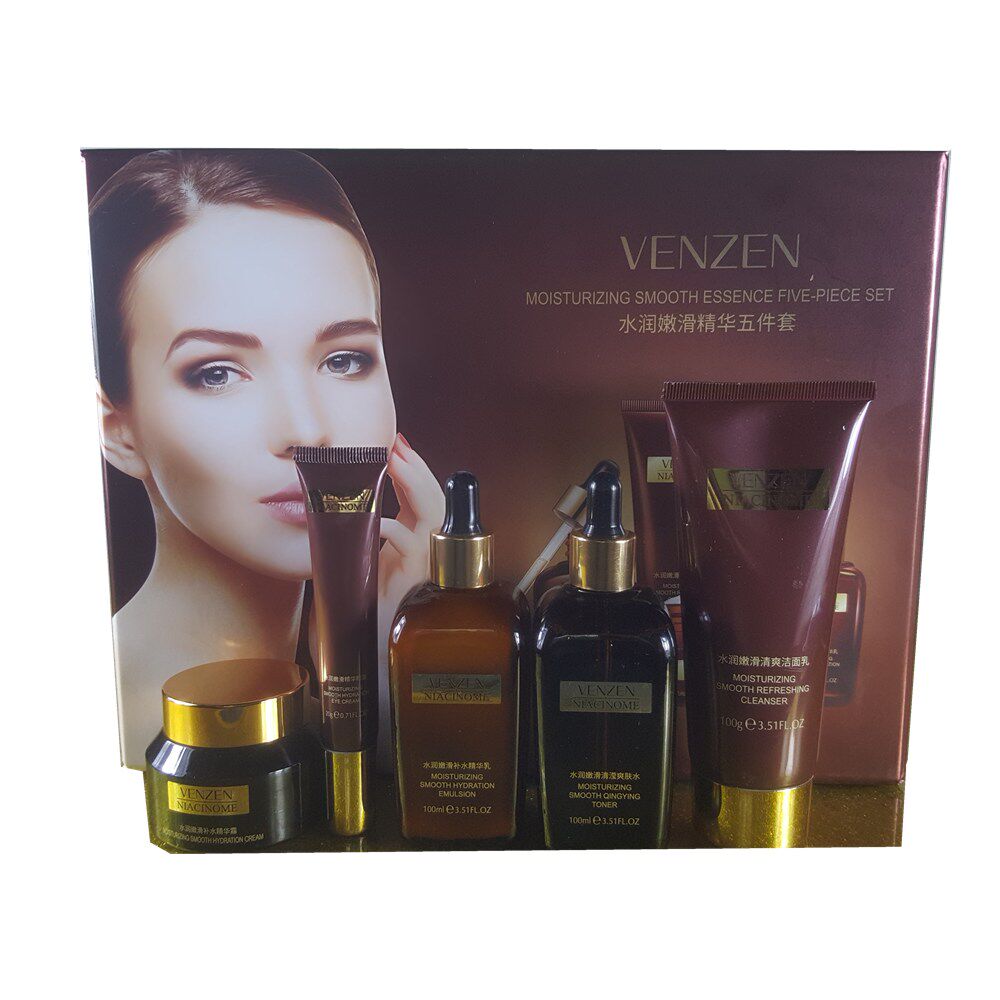 梵贞水润嫩滑精华五件套补水保湿提亮肤色紧致抗皱抗初老滋润暗沉