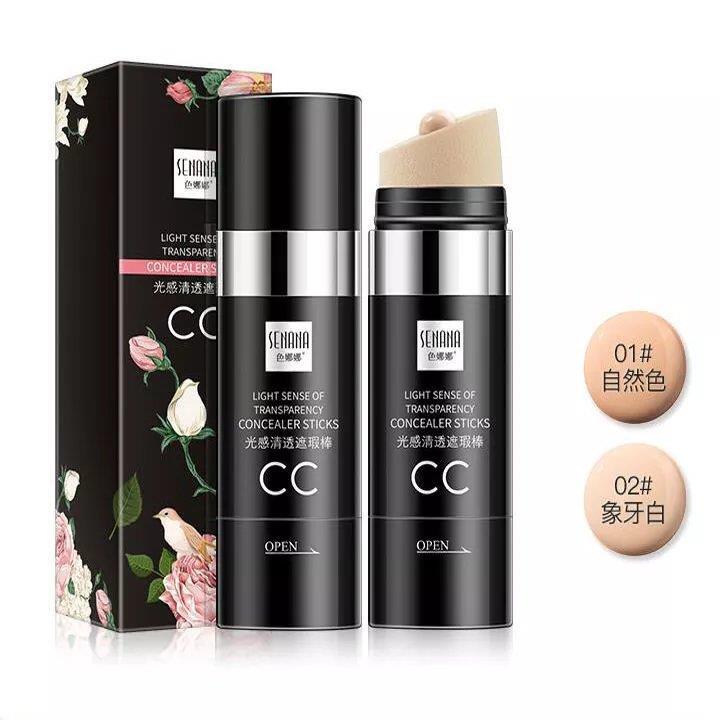色娜娜CC棒水光修颜遮瑕棒遮盖痘印提亮肤色粉底液bb霜正品
