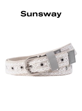 Sunsway蕾丝镂空Y2K朋克腰带