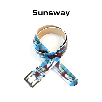 SUNSWAY幻蓝紫焰霓虹双针口腰带