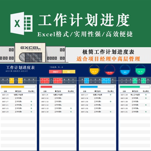 每周重点工作进度看板表格月度计划跟踪软件开发项目管理周报模板