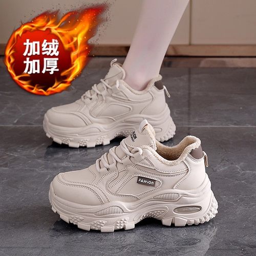 冬季保暖厚底老爹鞋不累脚二棉鞋