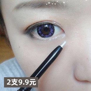 卧蚕笔双头珠光女防水不晕染眼线笔 化妆师眼影棒影楼两用高光笔
