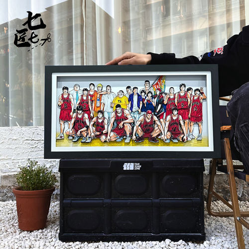 灌篮高手湘北队全家福装饰立体画