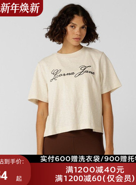 LJC系列LornaJane运动上衣罩衫T恤短袖HERITAGE健身跑步休闲女LJ