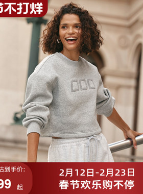 摇粒绒LornaJane运动上衣短款CROPPED瑜伽健身跑步女LJ