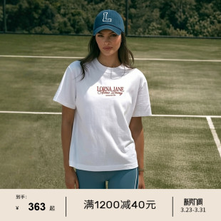 ACTIVE网球瑜伽服健身女 修身 LornaJane瑜伽运动上衣罩衫 圆领短袖