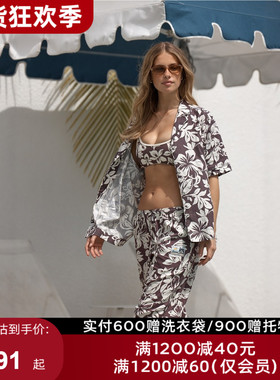 LornaJane运动短袖衬衫休闲裤低腰宽松HIBISCUS瑜伽健身户外女LJ