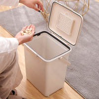 Kitchen anti-odor trash can, toilet and bathroom sealed bucket, anti-pet cats and dogs from flipping through, baby diaper bucket, large size with lid thumbnail 5