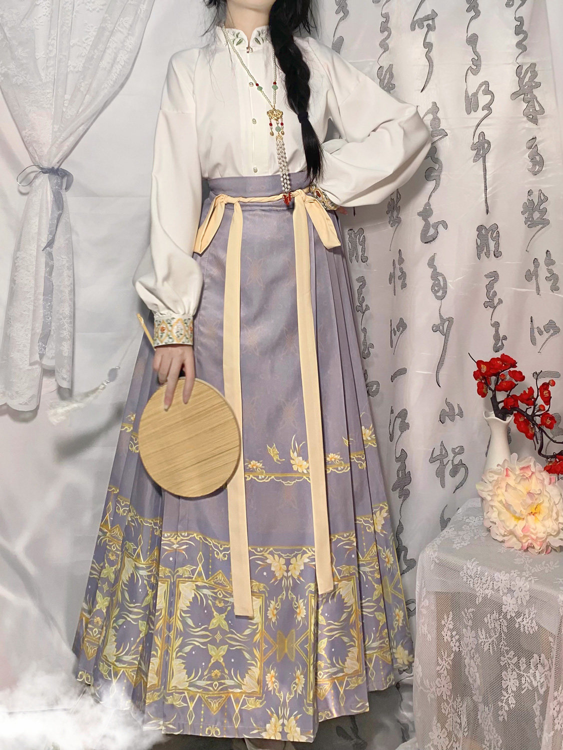 花神赋原创汉服女明制马面裙半身裙中国风汉元素日常古装【蝶梦】