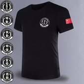 黑色执勤短袖 特保T恤特勤作训服物业门卫保安体恤军迷男体能半袖
