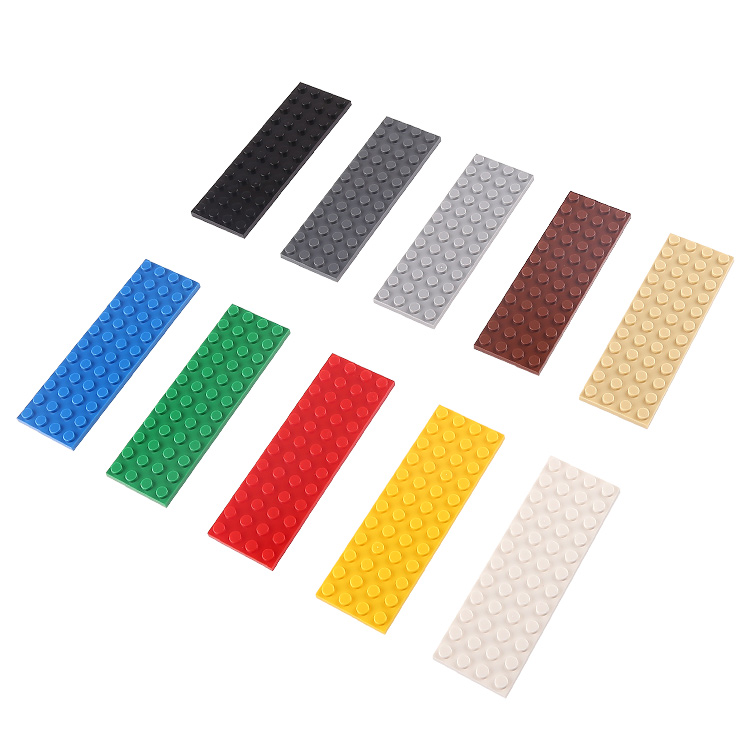 小颗粒积木MOC零件 Plate板4x12 双面底板 兼容3029配件4*12