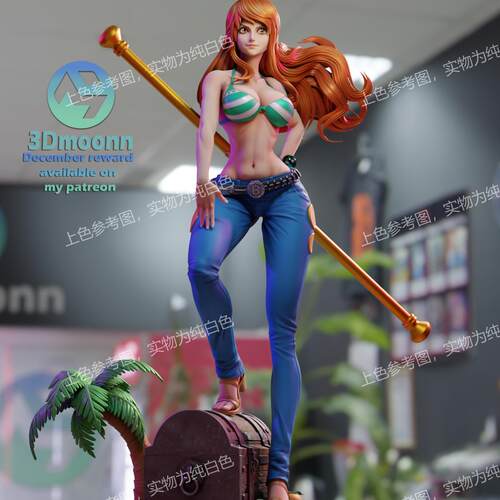 海贼王娜美双体版3D打印模型