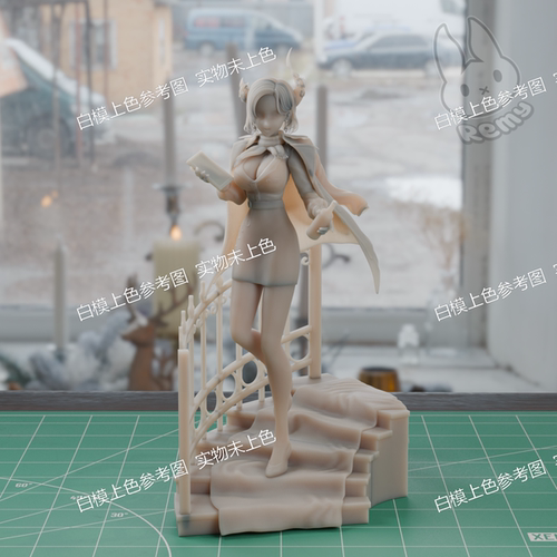 独家gk白模虚拟偶像声音的魔人3d打印模型白模上色练习雕像高颜值