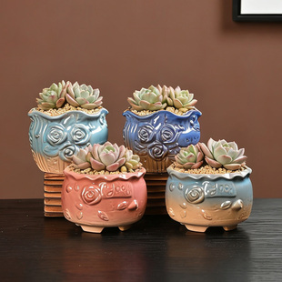 超值花盆组合套装 家用花盆组合三件套多肉绿萝兰花通用种植盆