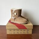 河南桑坡羊皮毛一体真皮羊毛木扣雪地靴女冬季中筒靴加厚防滑棉鞋