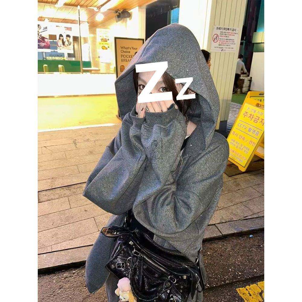 早秋新款高级感炸街休闲运动套装女韩版卫衣卫裤网红两件套潮